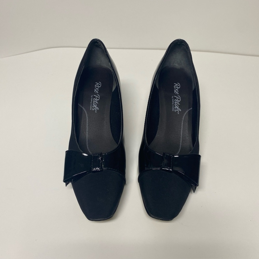 Rose Petals By Walking Cradles Women's Black Heels Size 6.5 N